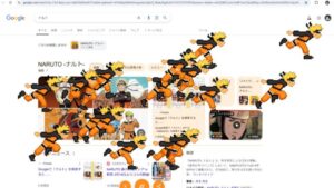 Google搜寻「NARUTO」出现火影忍者惊喜彩蛋！影分身之术占领屏幕笑死日本网友！