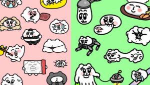 丑萌系LINE贴图角色「ちみたん」，一头身的迷你大小、集可爱与搞笑颜艺于一身