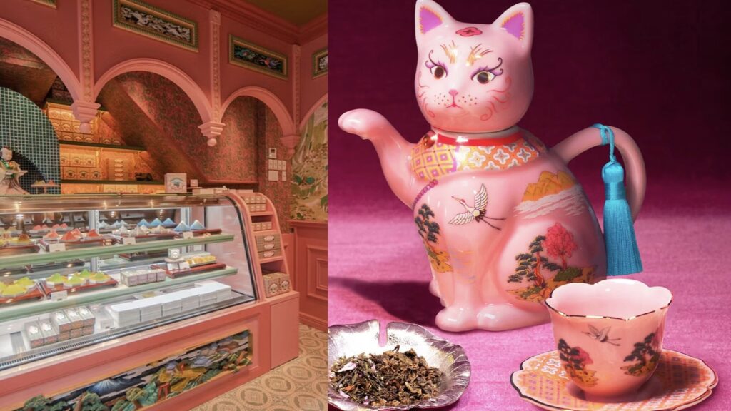 东京必访伴手礼店「小乐园TEA SALON & BOUTIQUE」,富士山蛋糕必尝、华美又仙气十足的招财猫茶壶超吸睛