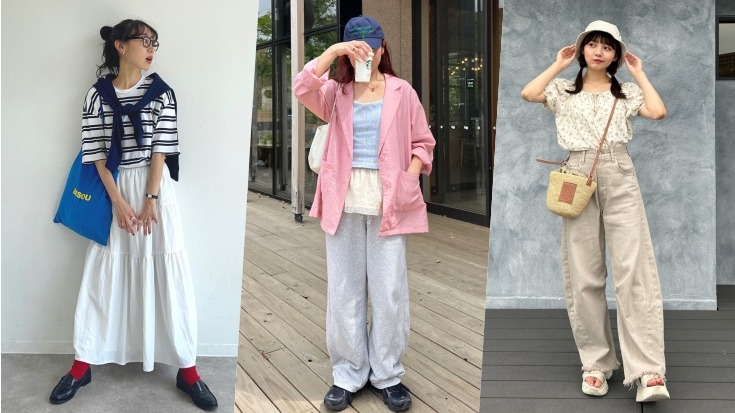 从日本女子2025夏季私服推荐!选用明亮色、花卉上衣、透肤蕾丝打造连假出游穿搭