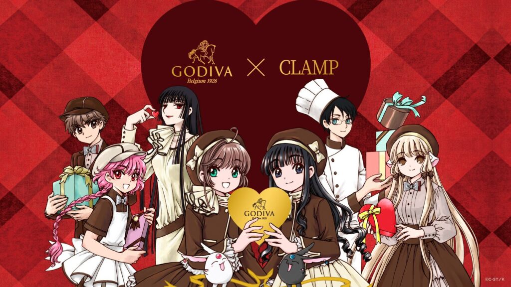 让人意想不到的跨界联名「GODIVA x CLAMP」，CLAMP笔下五部人气作品角色大集合