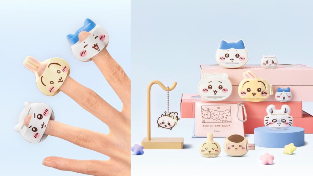 小可爱住进粉饼盒！日本MilleFée推出「吉伊卡哇粉扑套组」8款粉扑贴合各种需求