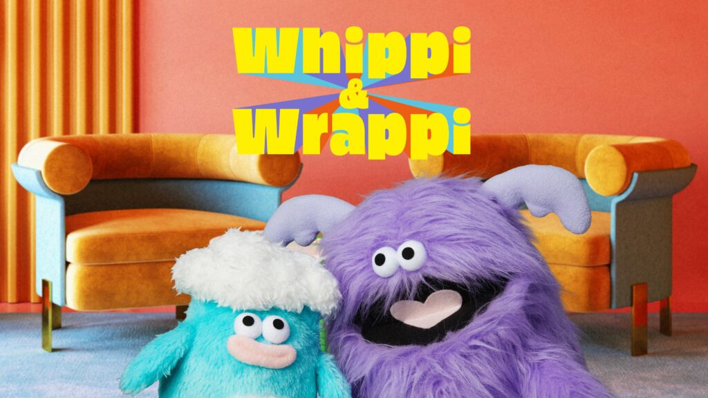 日本社群发迹的绒毛角色「ホイッピ＆ラッピ（Whippi＆Wrappi）」，展现疗愈又无厘头的独特魅力