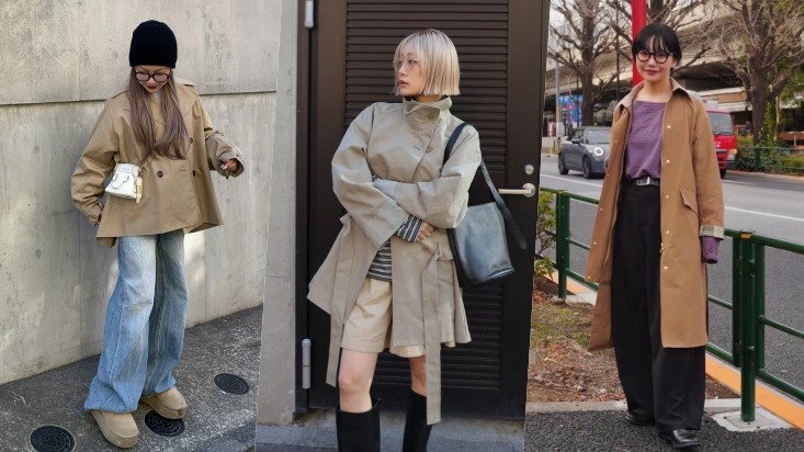 以风衣外套打造日系高级感！跟着日本女生透过4招搭配营造注目层次