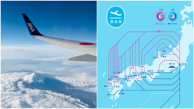 搭日本国内线想看富士山的选位攻略！飞行航线左右侧景点加码告诉你