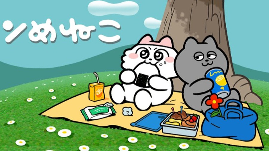 两只猫猫的可爱日常「呜莓猫猫（ンめねこ）」，从无台词漫画到改编成短篇动画